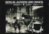 Volker Noth, Plakat, Berlin. Außen und Innen. 53 Filme aus 90 Jahren, Retrospektive der Stiftung Deutsche Kinemathek, Berlin, 1984, Format: 59,4 x 84 cm