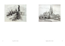 Volker Noth, Eigene Bücher, Der Bau-Künstler Herbert Noth, Zeichnungen und Aquarelle, 1920er–1950er Jahre, Seiten 32 und 33